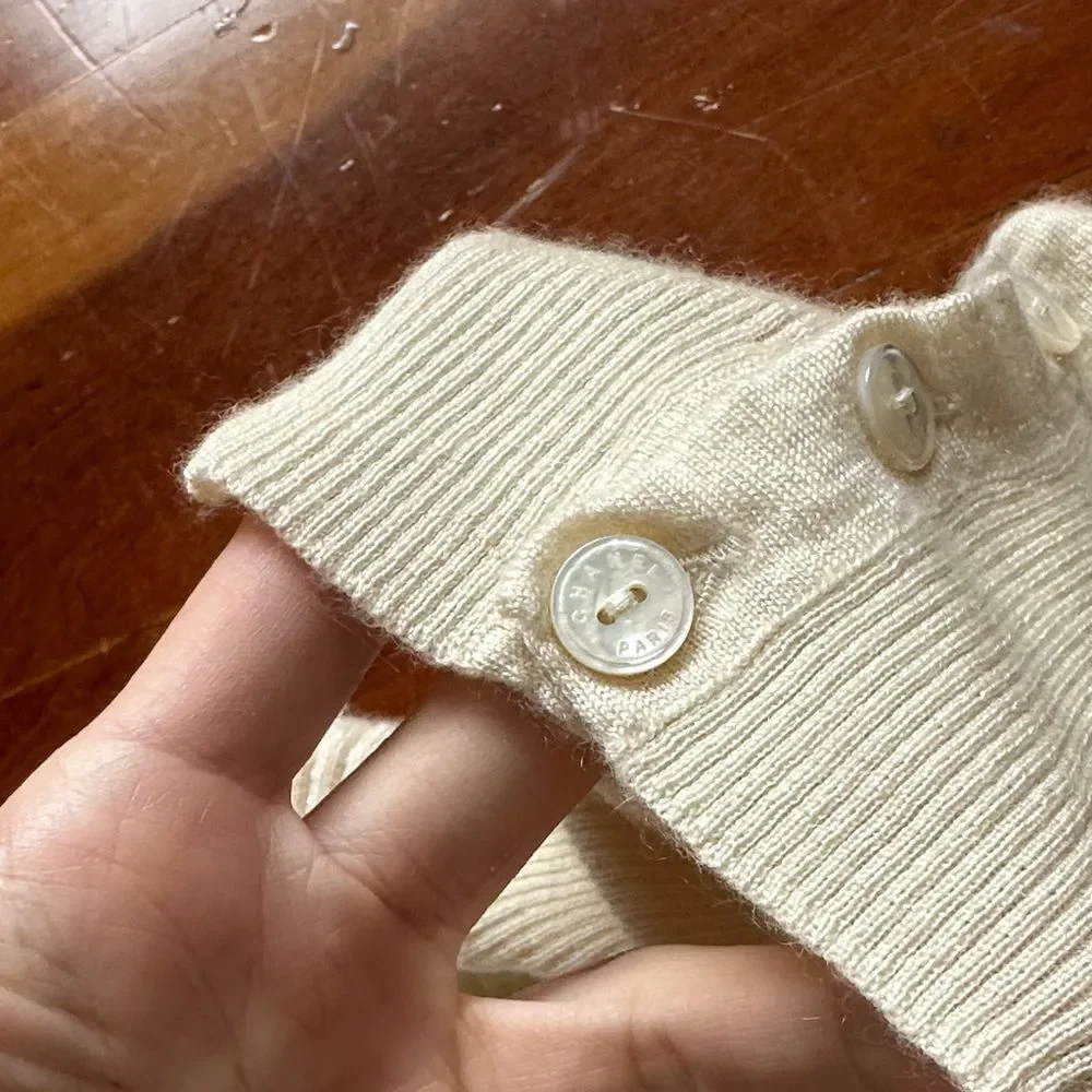 CHANEL Classic Ivory Turtleneck Sweater